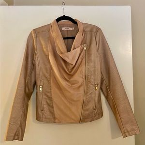 JustFab Light Salmon Pink Jacket/Top -Long-sleeve Small